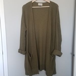 NEW olive cardigan